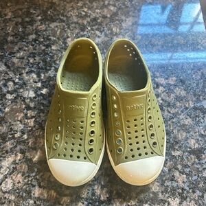 Native Kids Olive Green Water Shoes